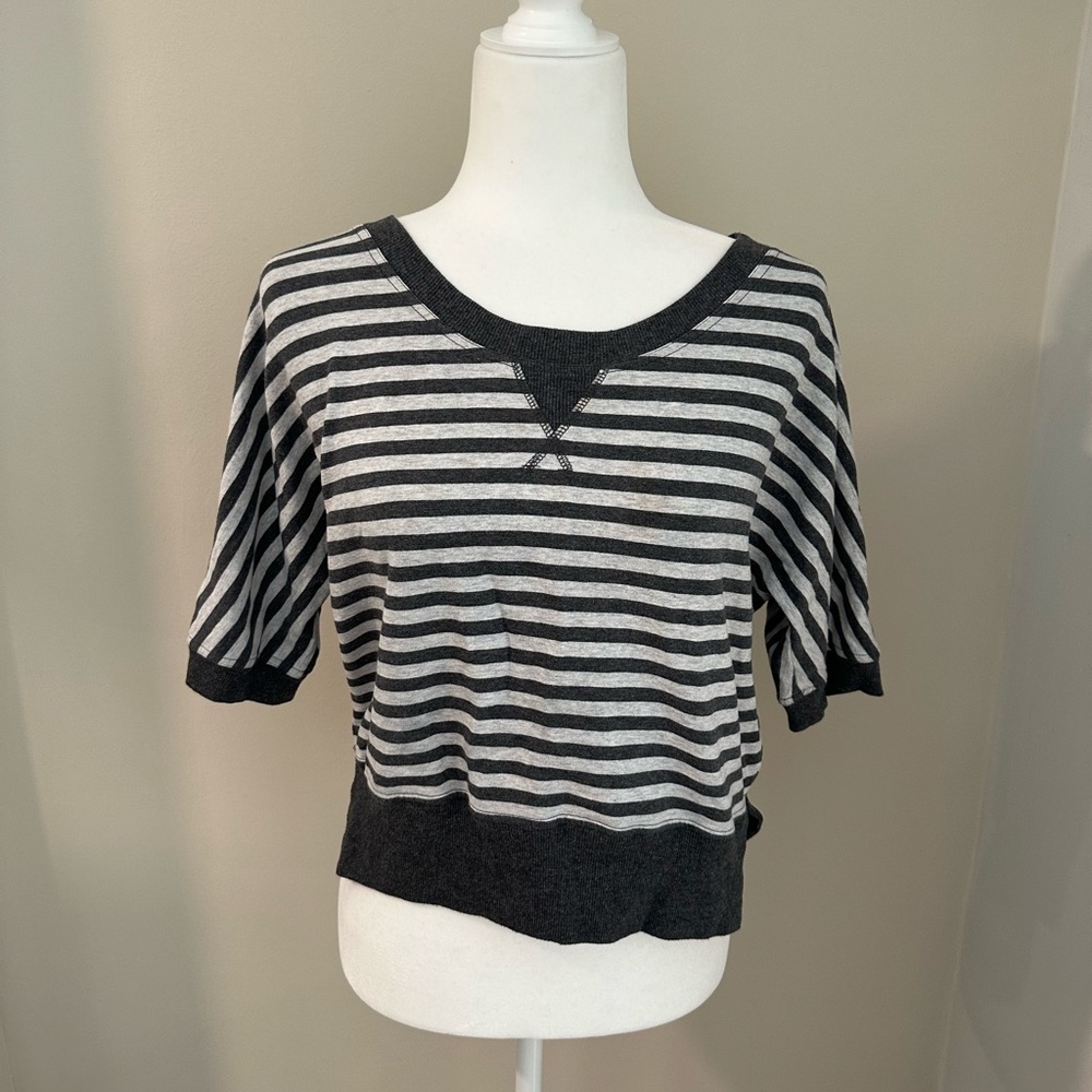 Willi Smith striped quarter sleeve